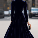 YRENE | OPULENT VELVET MIDI DRESS
