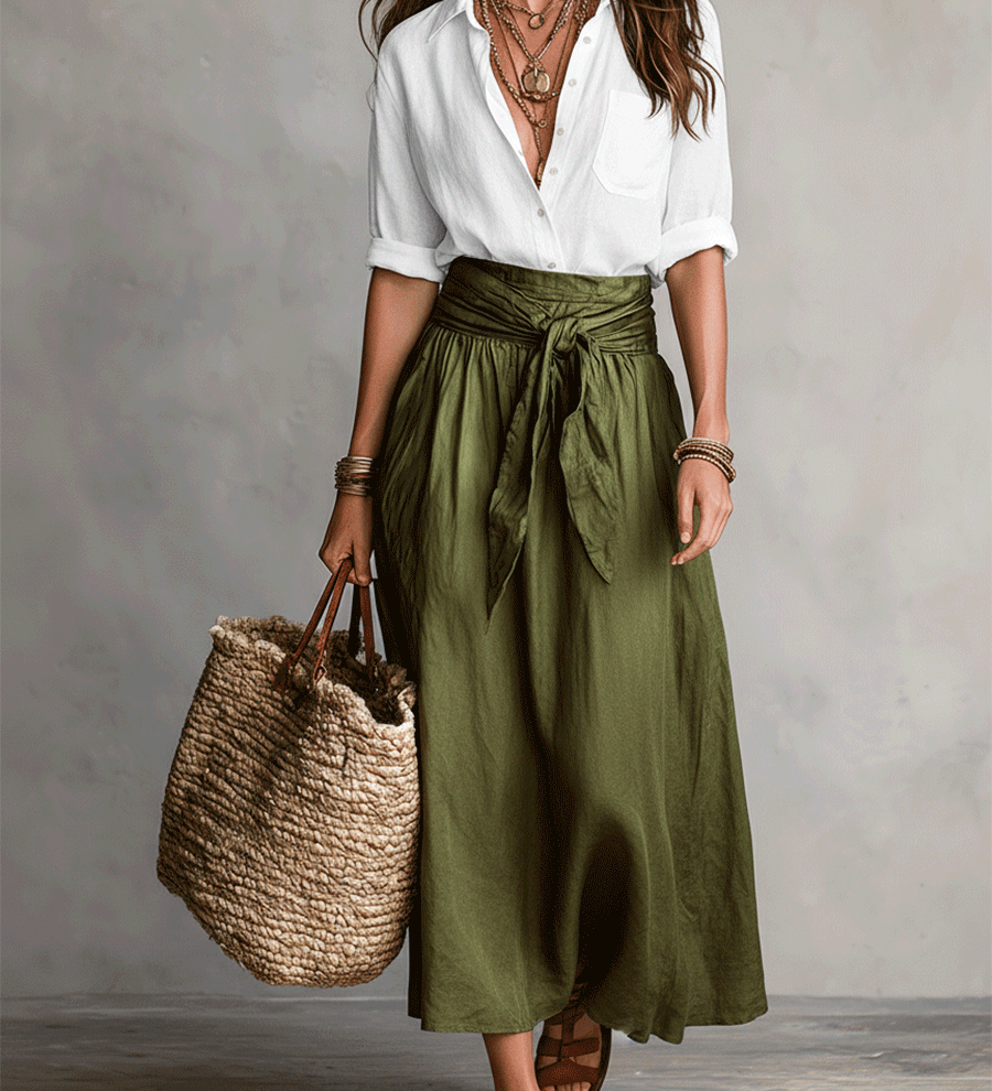 Effortless Elegance Boho Skirt Set