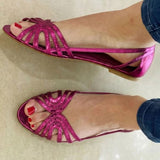 Aitana™ | Metallic Flat Sandals