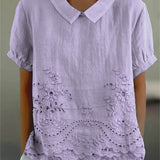 Lily | Floral Embroidered Shirt