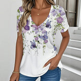 Casual T-Shirt with Butterfly Print