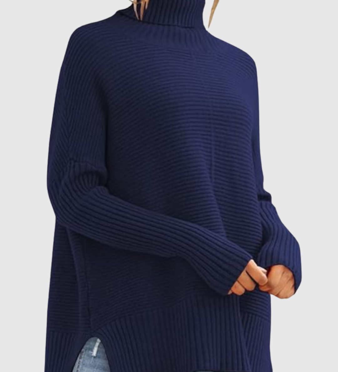 AERONWEN | RIBBED TURTLENECK KNIT JUMPER