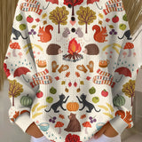 Mathilde | Autumn Forest Pattern Jumper
