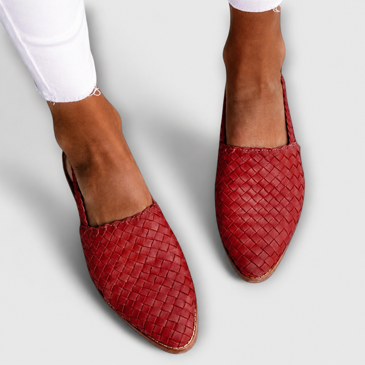 Simone | Woven Back-Strap Loafers