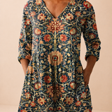 Louise | Long Blouse with V-Neck