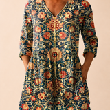 Louise | Long Blouse with V-Neck