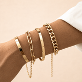 MODERN GOLD BRACELET SET