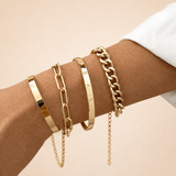 MODERN GOLD BRACELET SET