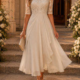 Romina | Slimming Lace Midi Dress