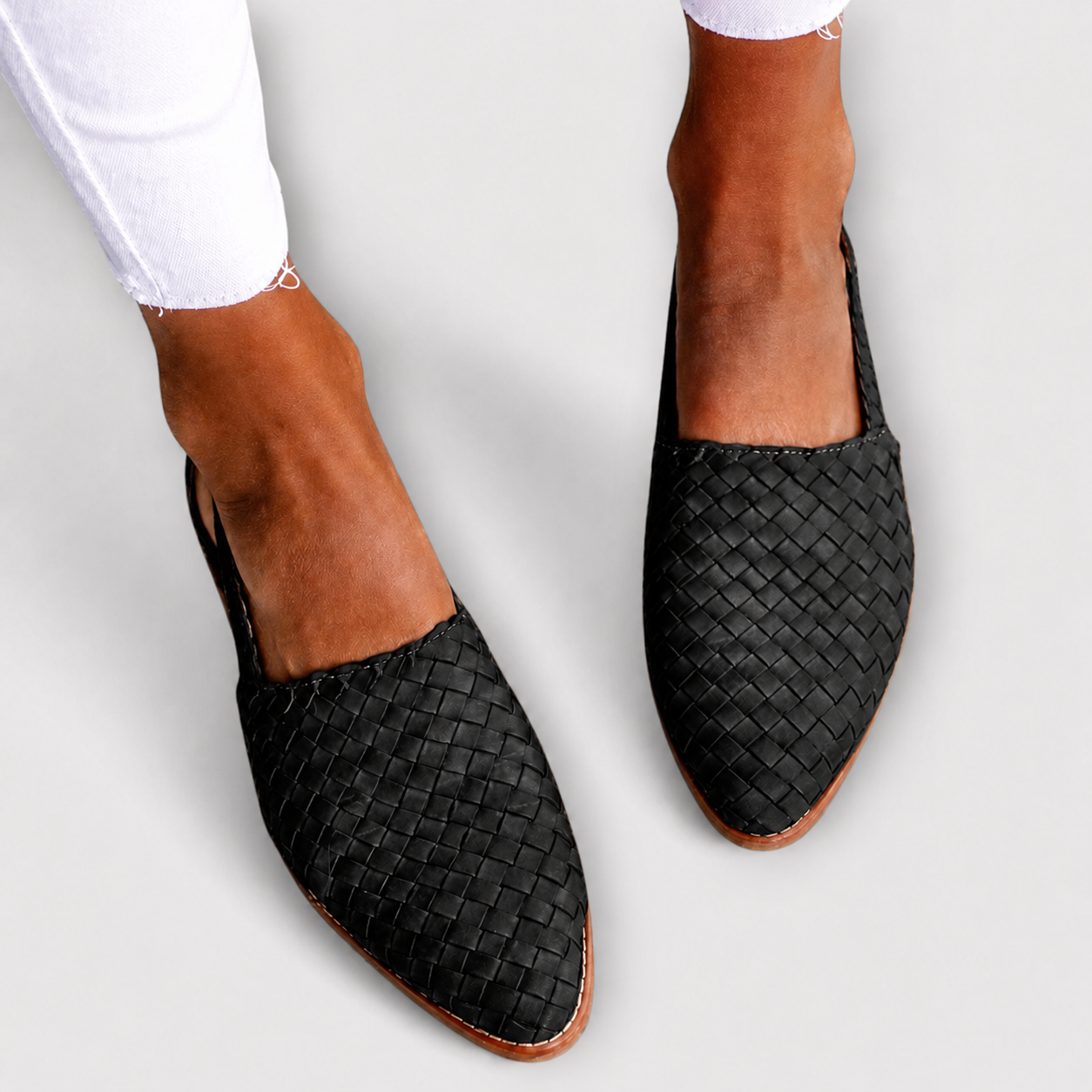 Simone | Woven Back-Strap Loafers