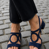 Begoña™ | Flat Sandals with Circular Detail