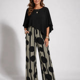Valeriana™ | Asymmetrical Top and Boho Trouser Set