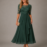 Romina | Slimming Lace Midi Dress