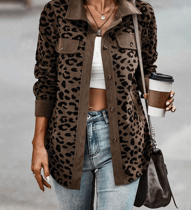 CYNARA | LEOPARD PRINT JACKET