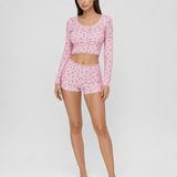 Soft Girl Floral PJ Set