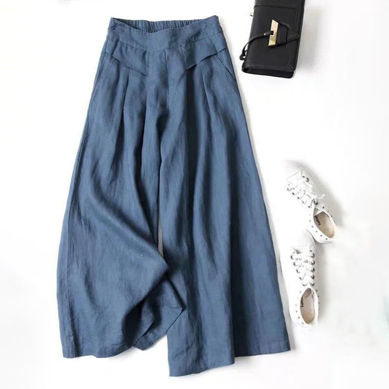 【Cotton And Linen】Casual Wide-Leg Trousers