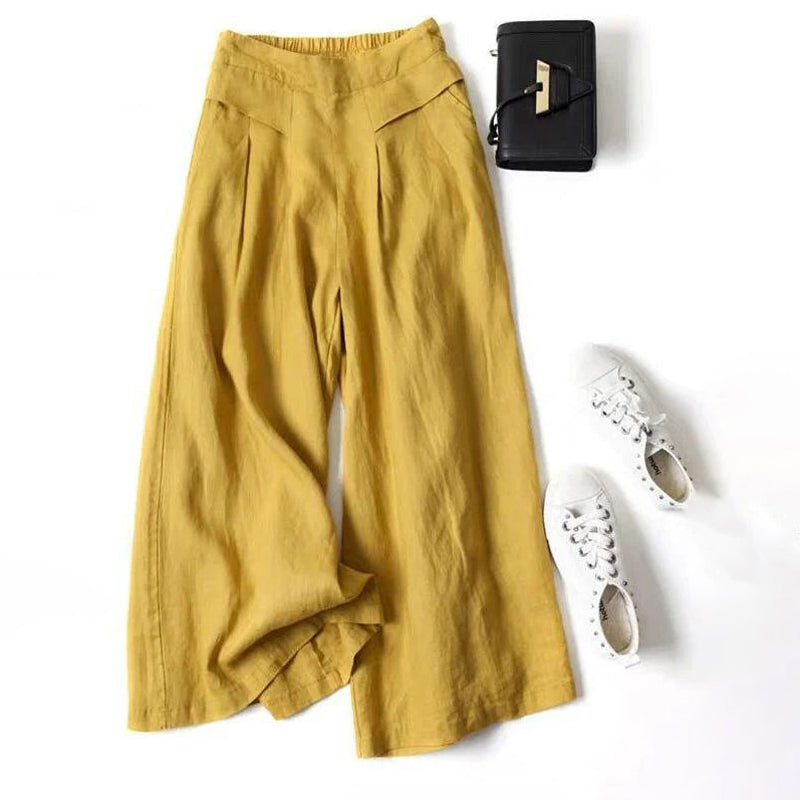 【Cotton And Linen】Casual Wide-Leg Trousers
