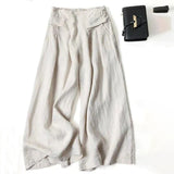 【Cotton And Linen】Casual Wide-Leg Trousers