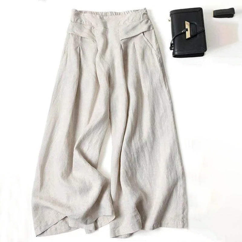【Cotton And Linen】Casual Wide-Leg Trousers