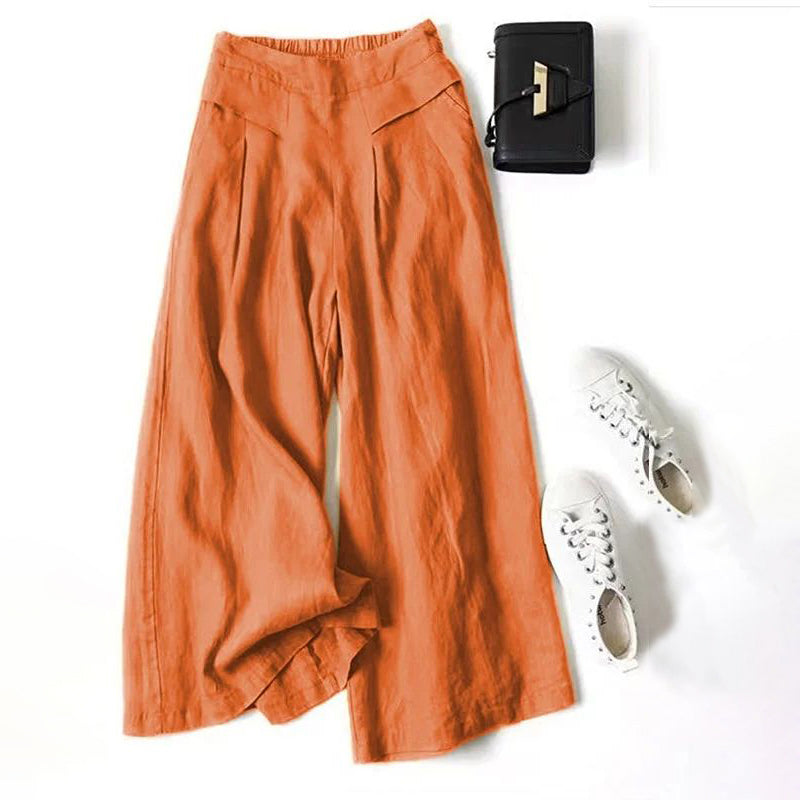【Cotton And Linen】Casual Wide-Leg Trousers