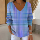 【Long Sleeves】Casual Gradient T-Shirt