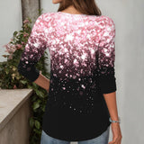 【Long Sleeves】Casual Gradient Blouse