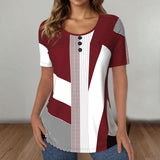 Striped Colour Block T-Shirt