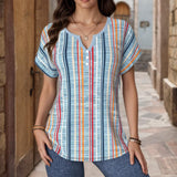 Casual Striped Blouse