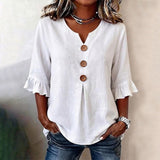 Casual Solid Blouse