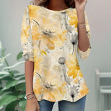 Casual Floral Print T-Shirt