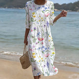 Casual Floral Print Dress