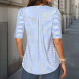 Casual Striped Blouse