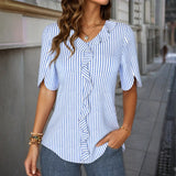 Casual Striped Blouse