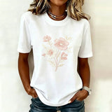 Casual Floral Print T-Shirt