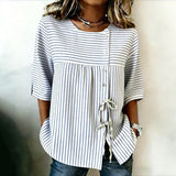 Casual Striped Blouse