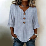 Casual Striped Blouse