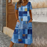 Vintage Colour Block Dress