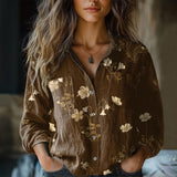 Vintage Floral Print Shirt