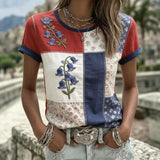 Vintage Floral Print T-Shirt