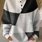 Christa | Black and White Patchwork Jumper