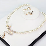 PEARL NECKLACE & EARRINGS SET