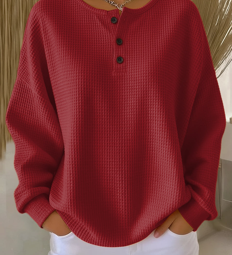Greta | Simple waffle knit jumper