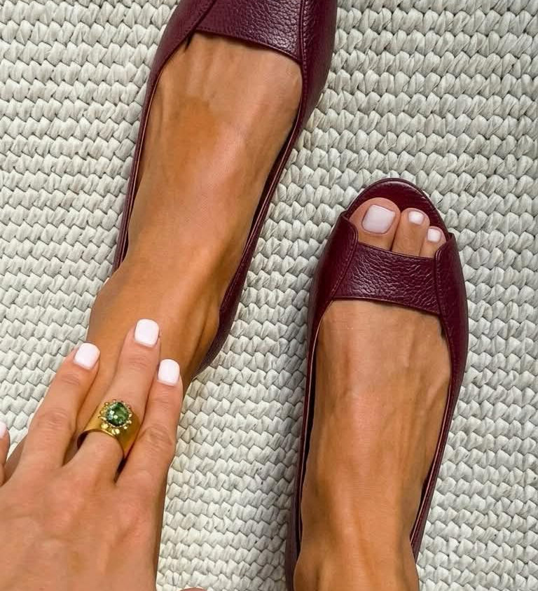 Reyes™ | Metallic Flat Sandals