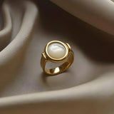 Statement Ring All Pearl