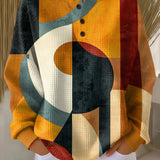 Helene | Jersey with Geometric Pattern