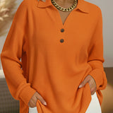 Elke | Simple Jersey with Shirt Collar