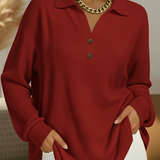 Elke | Simple Jersey with Shirt Collar