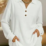 Elke | Simple Jersey with Shirt Collar