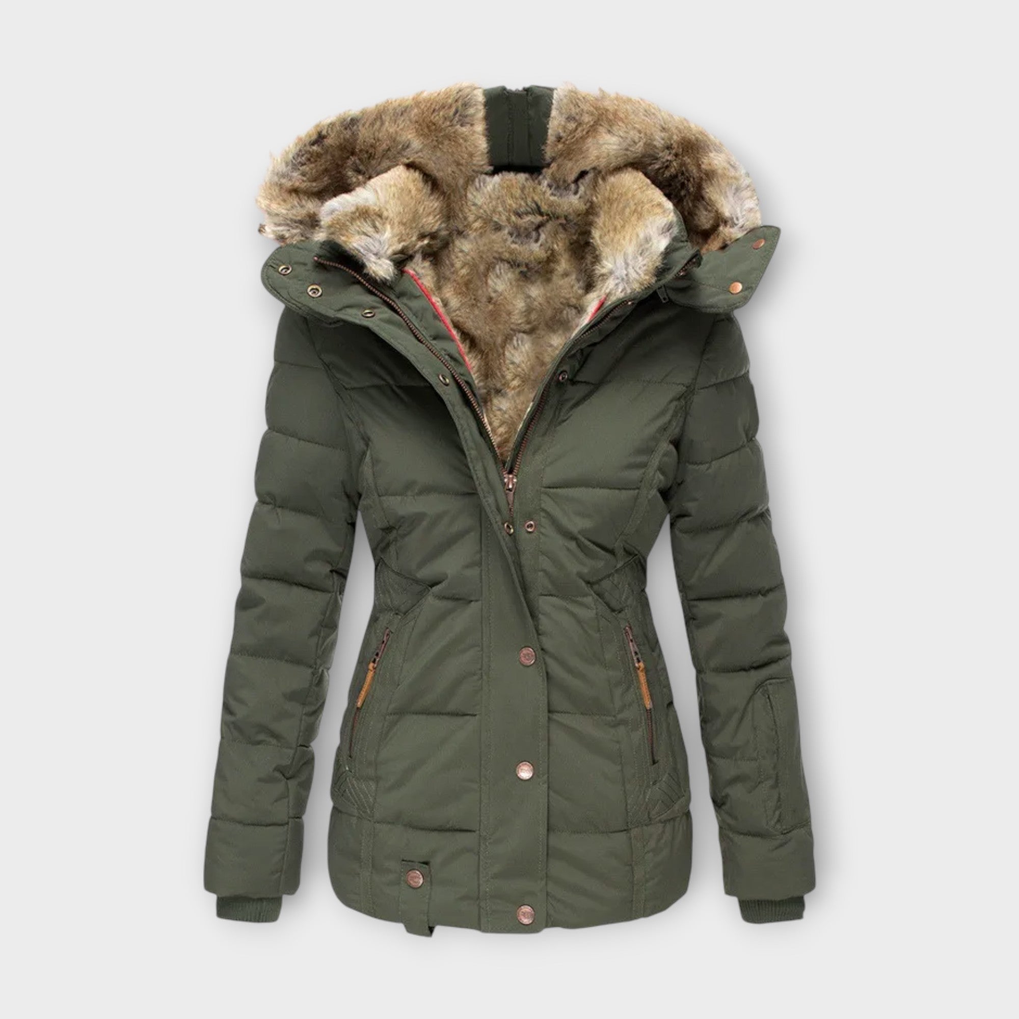 Emine – Warm Jacket with Fur Lining