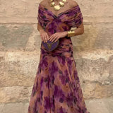 Eloísa™ | Long Floral Chiffon Dress